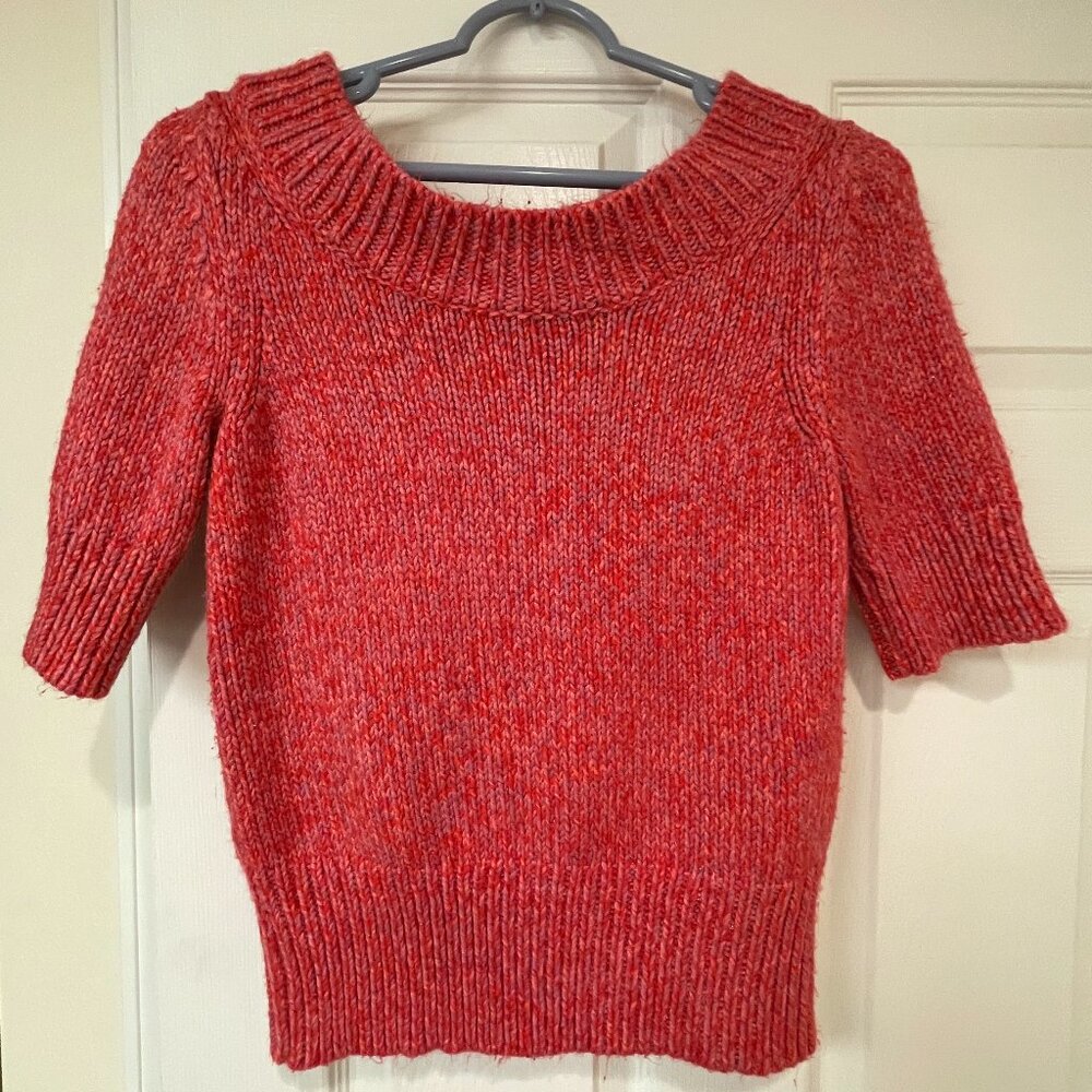Worthington Womens Short Sleeve Sweater Size Medium - Metallic accents